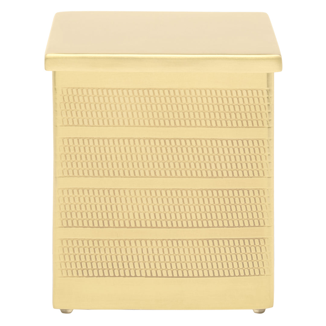 Denver Striped Etched Stainless Steel Bathroom Accessories (Shiny Gold)