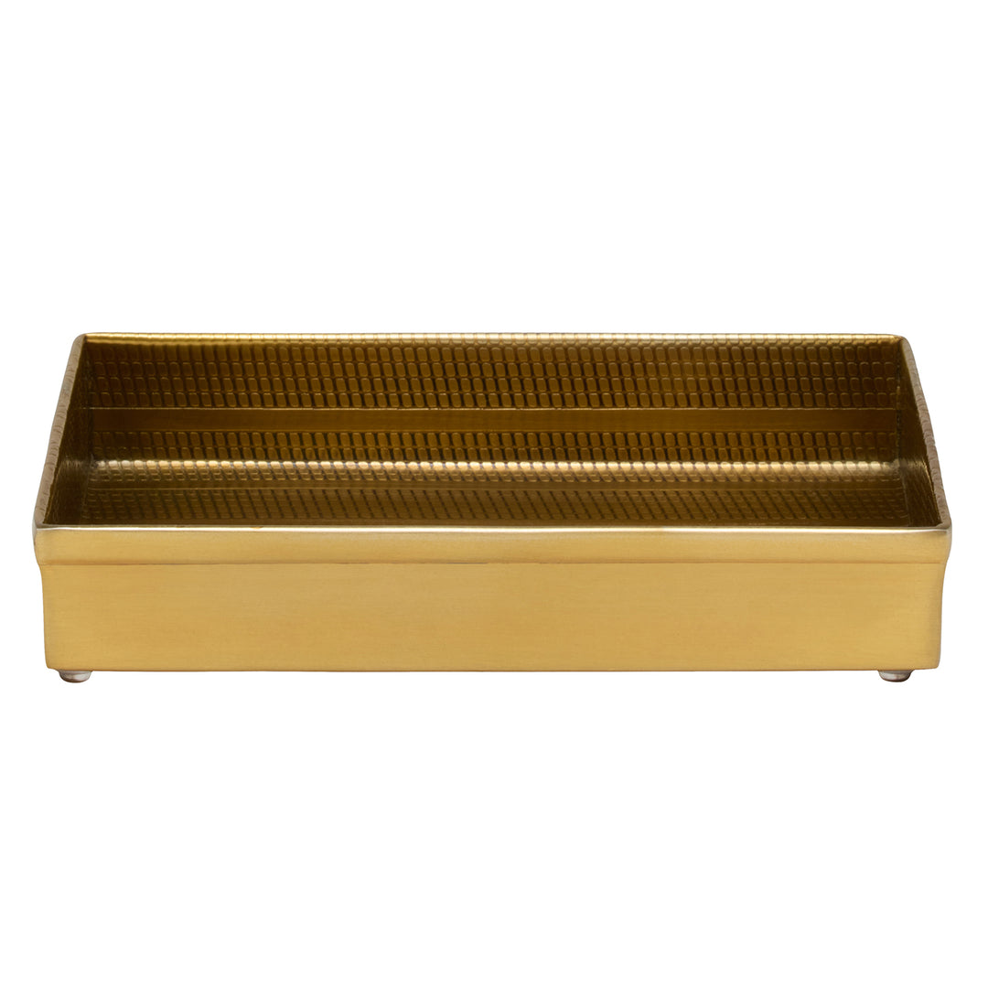 Denver Striped Etched Stainless Steel Bathroom Accessories (Antique Brass)