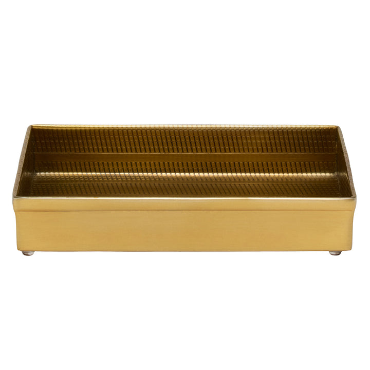 Denver Striped Etched Stainless Steel Bathroom Accessories (Antique Brass)