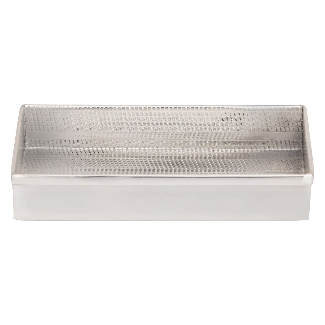 Denver Striped Etched Stainless Steel Bathroom Accessories (Shiny Silver)