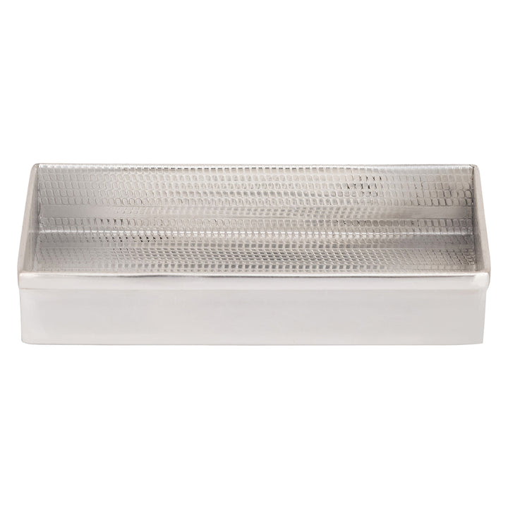 Denver Striped Etched Stainless Steel Bathroom Accessories (Shiny Silver)