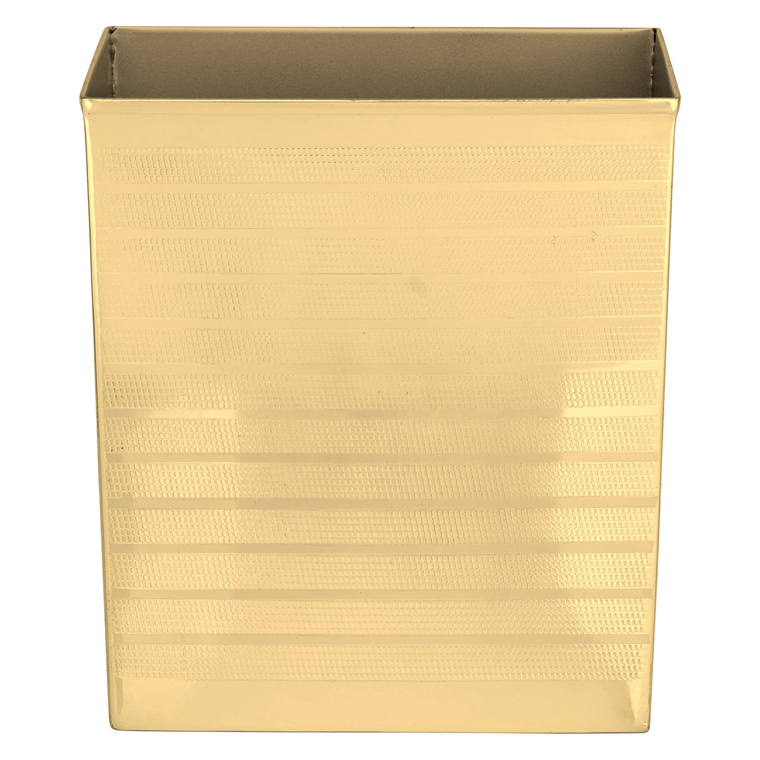 Denver Striped Etched Stainless Steel Bathroom Accessories (Shiny Gold)