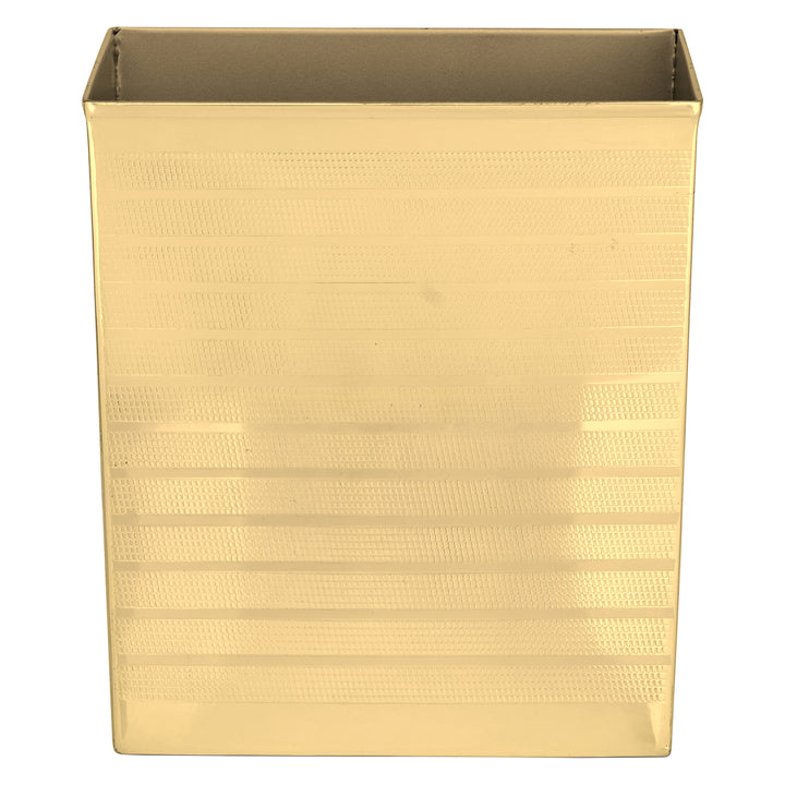 Denver Striped Etched Stainless Steel Bathroom Accessories (Shiny Gold)