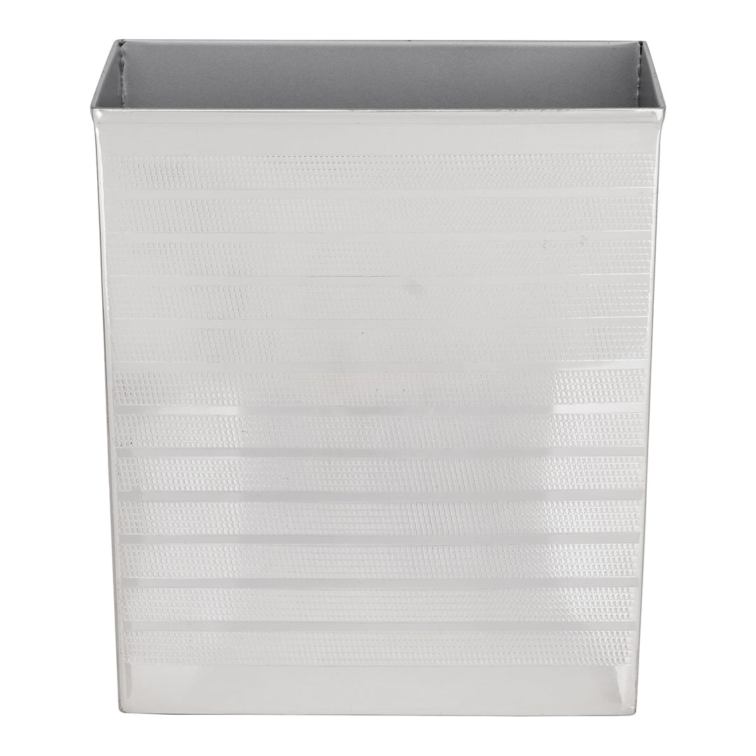 Denver Striped Etched Stainless Steel Bathroom Accessories (Shiny Silver)