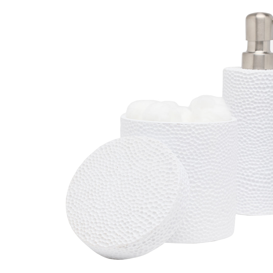 Dover Engraved Resin Bathroom Accessories (White)