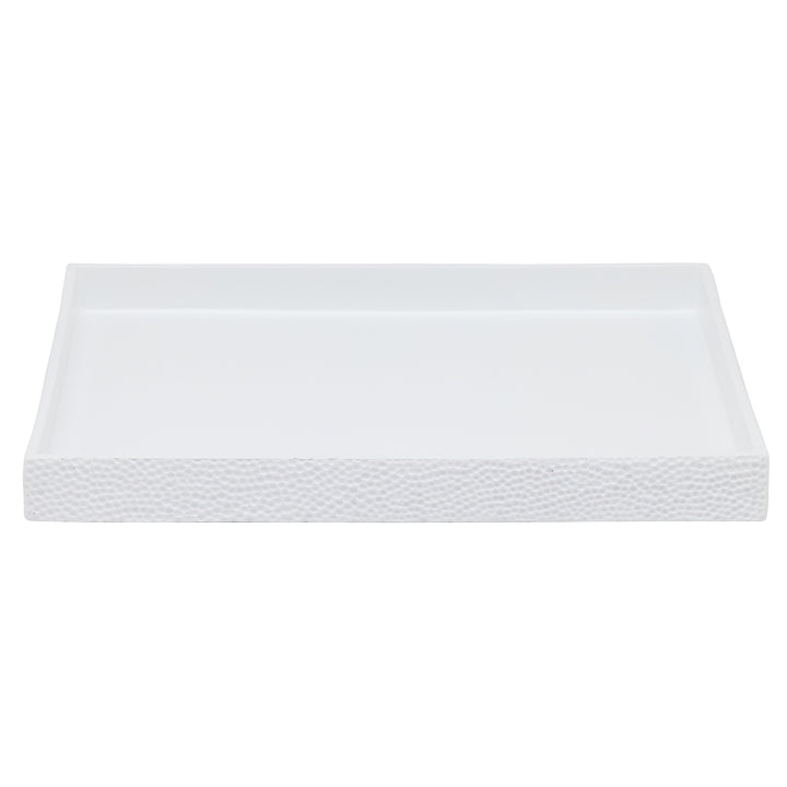 Dover Engraved Resin Large Tray (White)