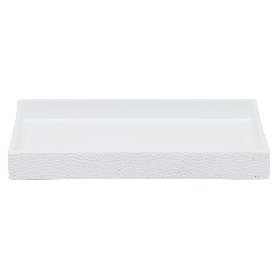 Dover Engraved Resin Bathroom Accessories (White)