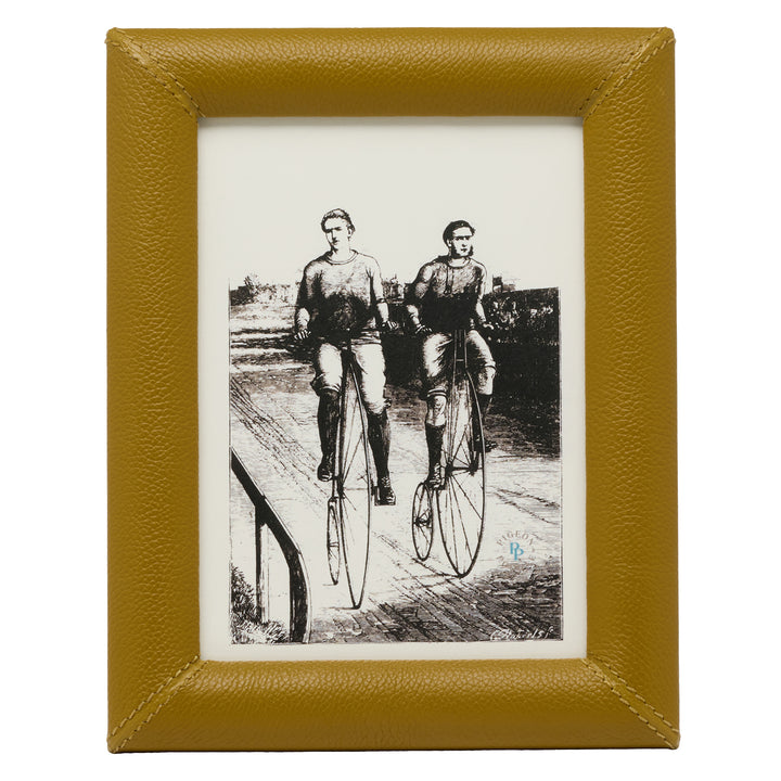 Eton Full-Grain Leather Picture Frames (Dark Olive)