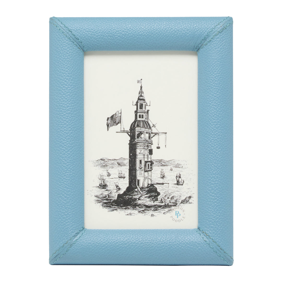 Eton Full-Grain Leather Picture Frames (Country Blue)
