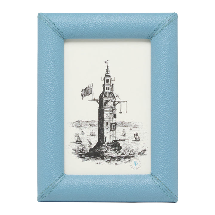 Eton Full-Grain Leather Picture Frames (Country Blue)