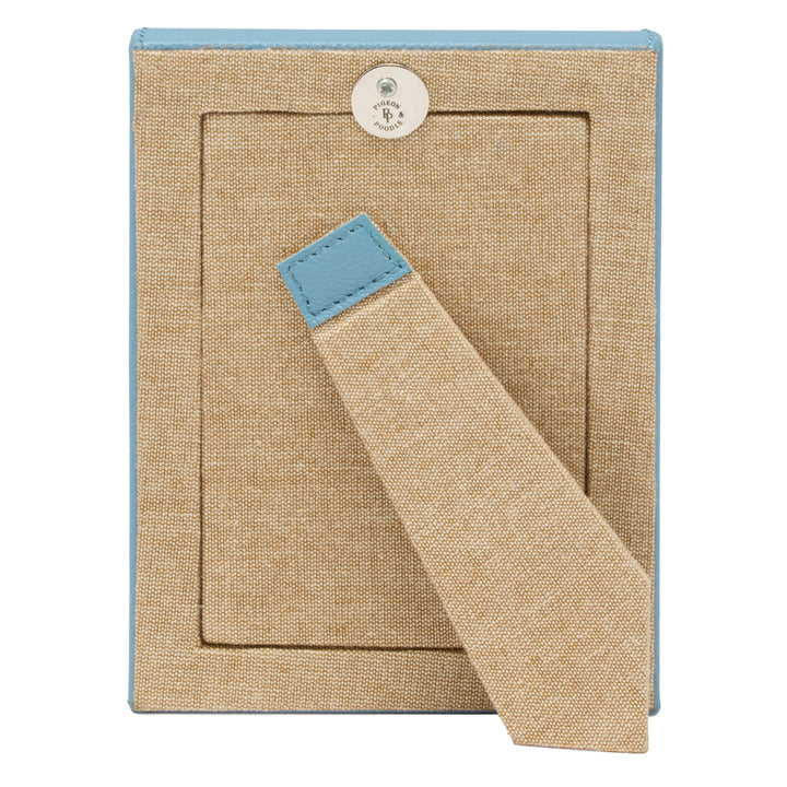 Eton Full-Grain Leather Picture Frames (Country Blue)