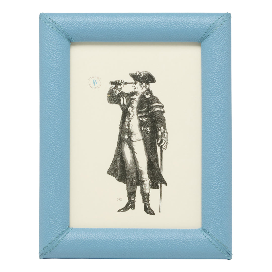 Eton Full-Grain Leather Picture Frames (Country Blue)