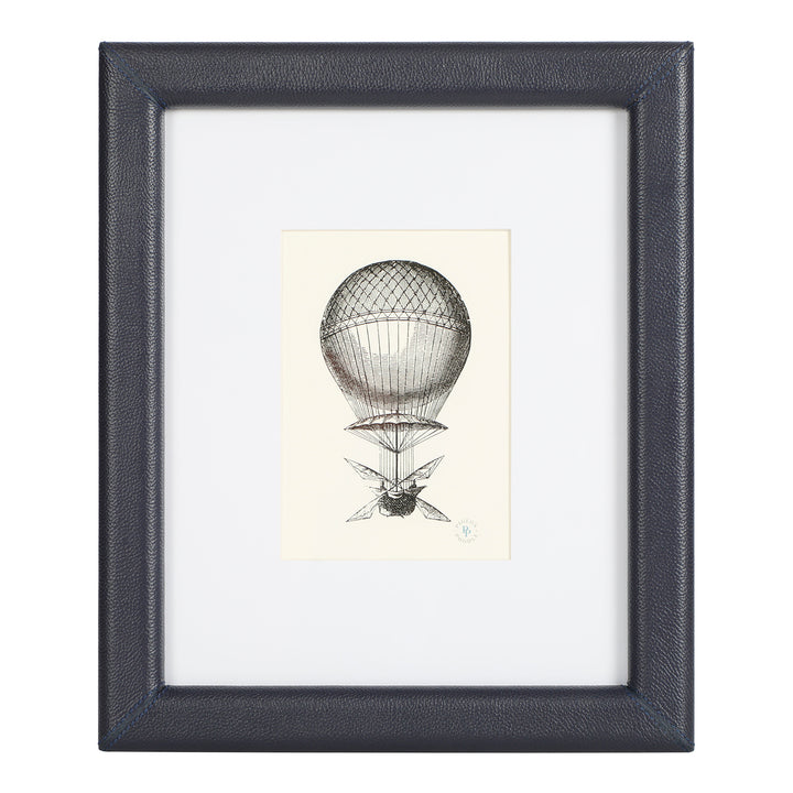 Eton Full-Grain Leather Wall Picture Frame (Navy)