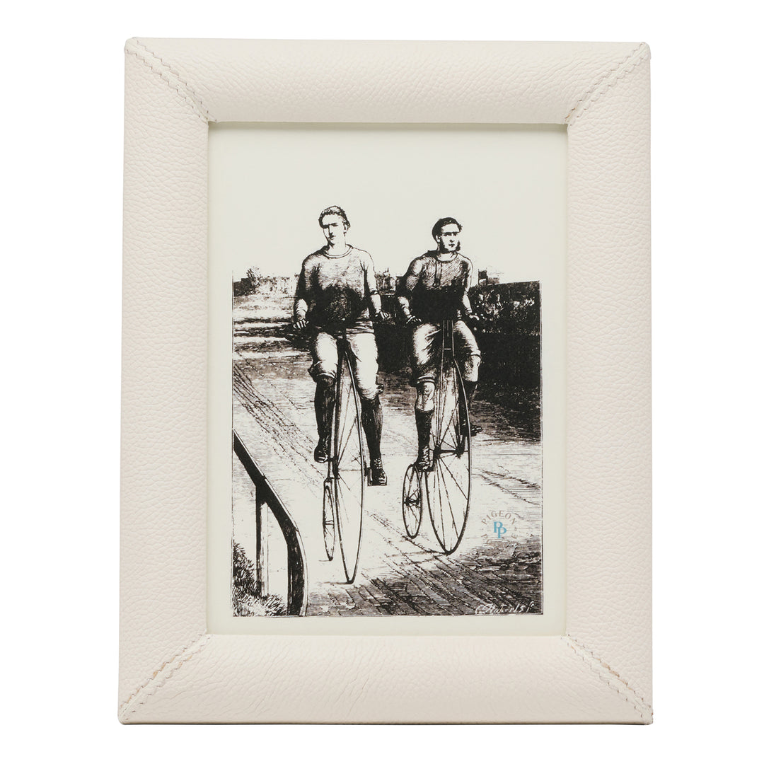 Eton Full-Grain Leather Picture Frames (White)