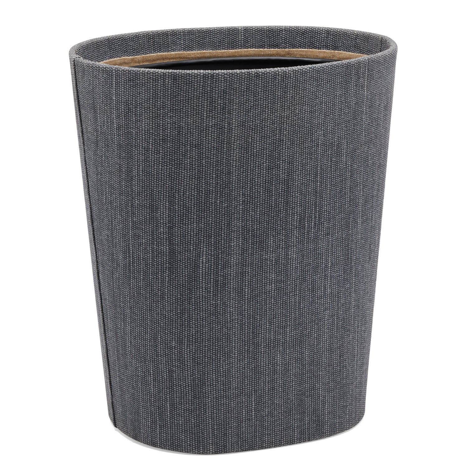 Galway Cotton Jute Wastebasket Oval - Thumbnail 2