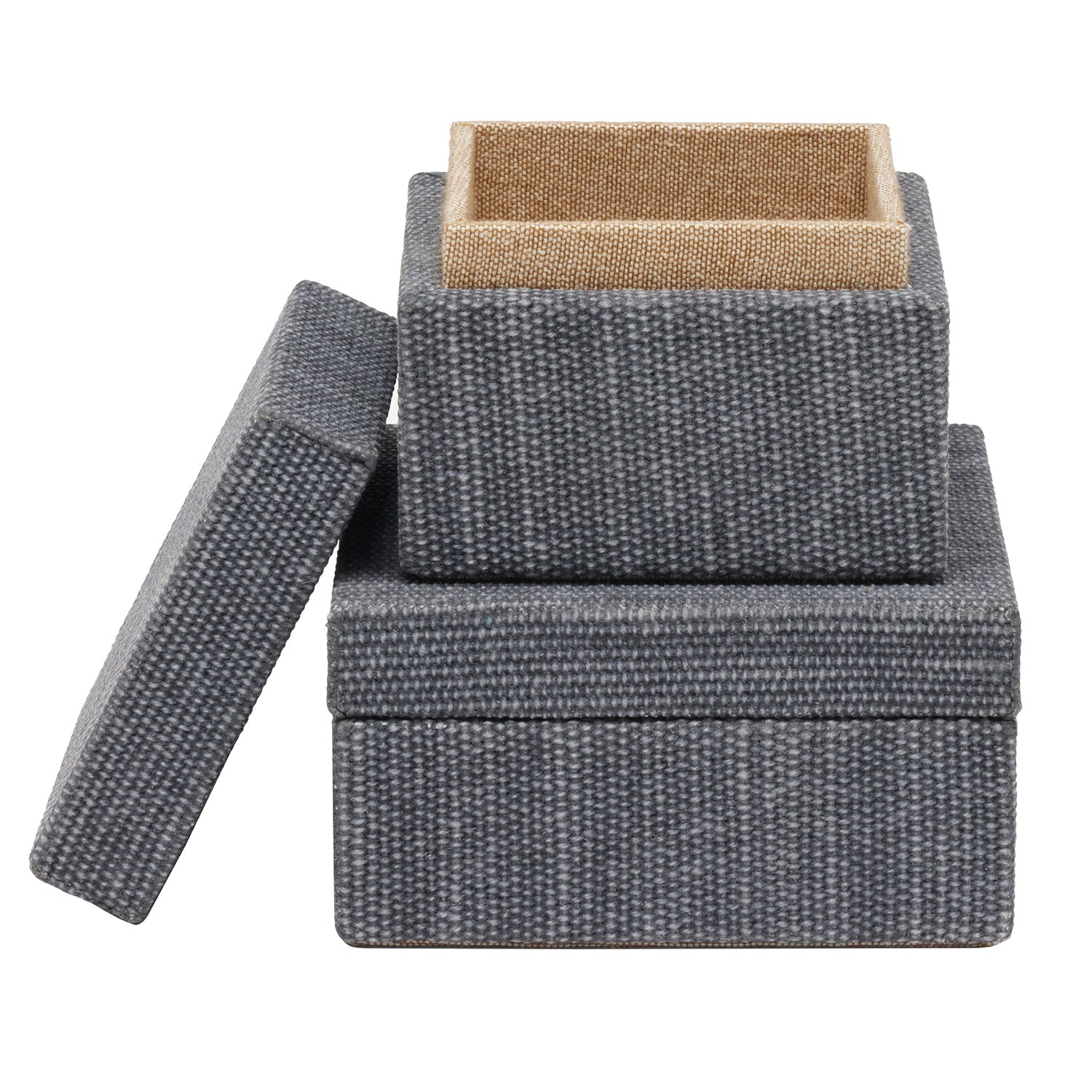 Galway Cotton Jute Square Canisters - Thumbnail 2