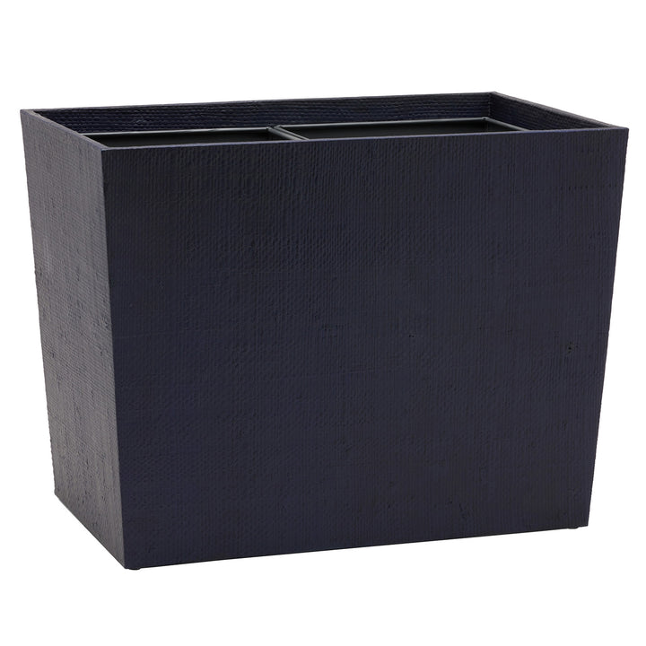 Ghent Bagor Grass Double Waste Basket (Navy)