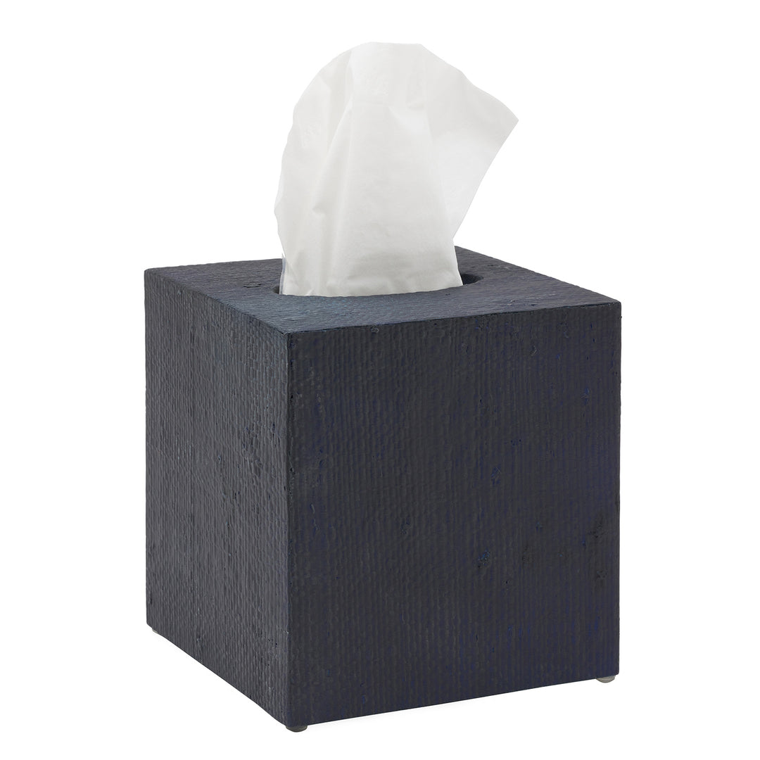 Ghent Bagor Grass Square Tissue Box (Navy)