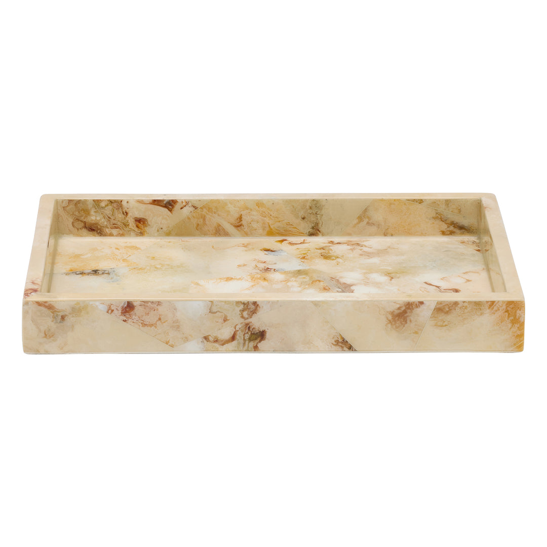Gorman Faux Marble Horn Bathroom Accessories (Brown)