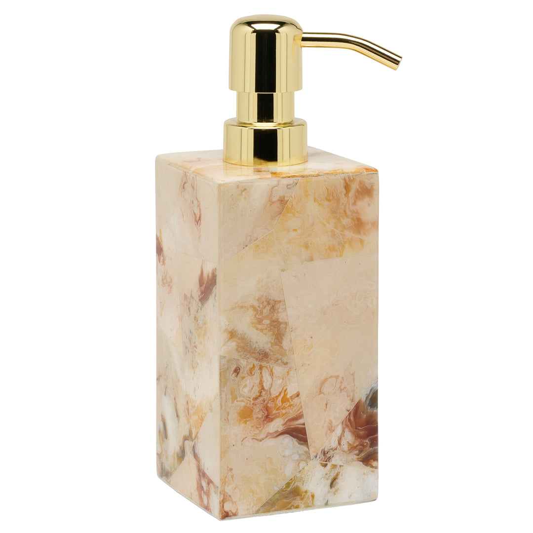 Gorman Faux Marble Horn Bathroom Accessories (Brown)