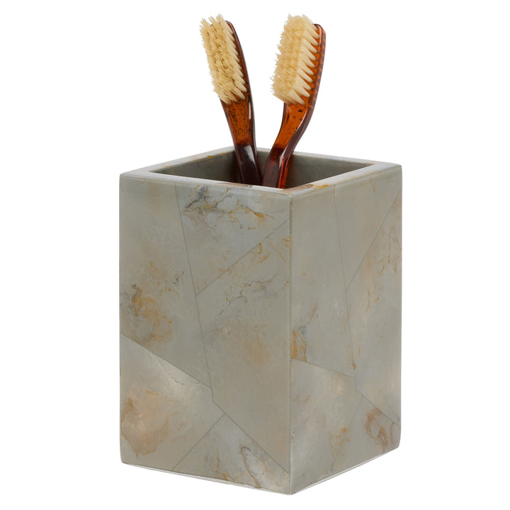 Gorman Faux Marble Horn Bathroom Accessories (Gray)