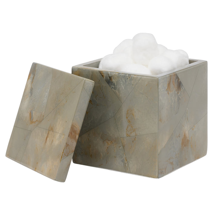 Gorman Faux Marble Horn Bathroom Accessories (Gray)