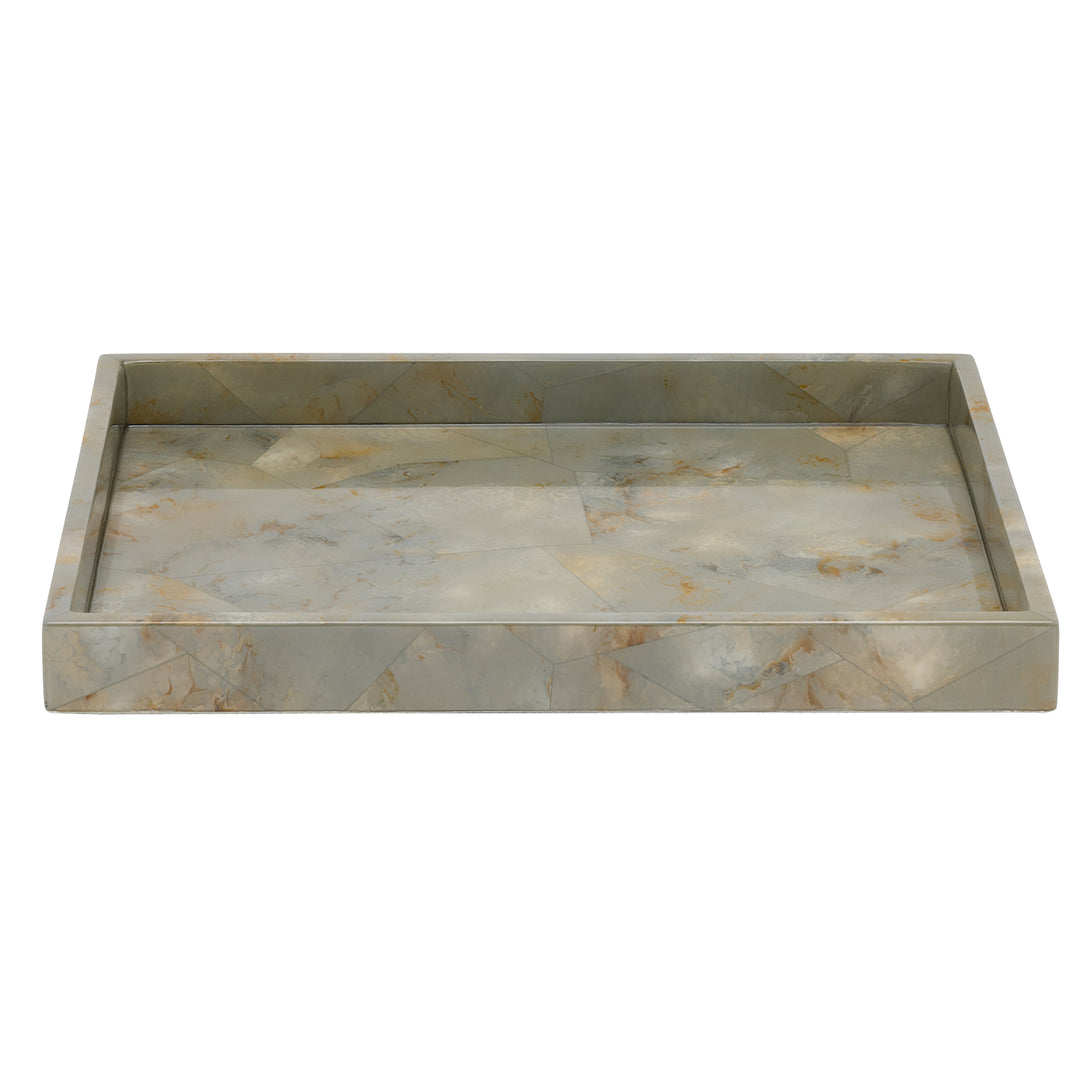 Gorman Faux Marble Horn Bathroom Accessories (Gray)