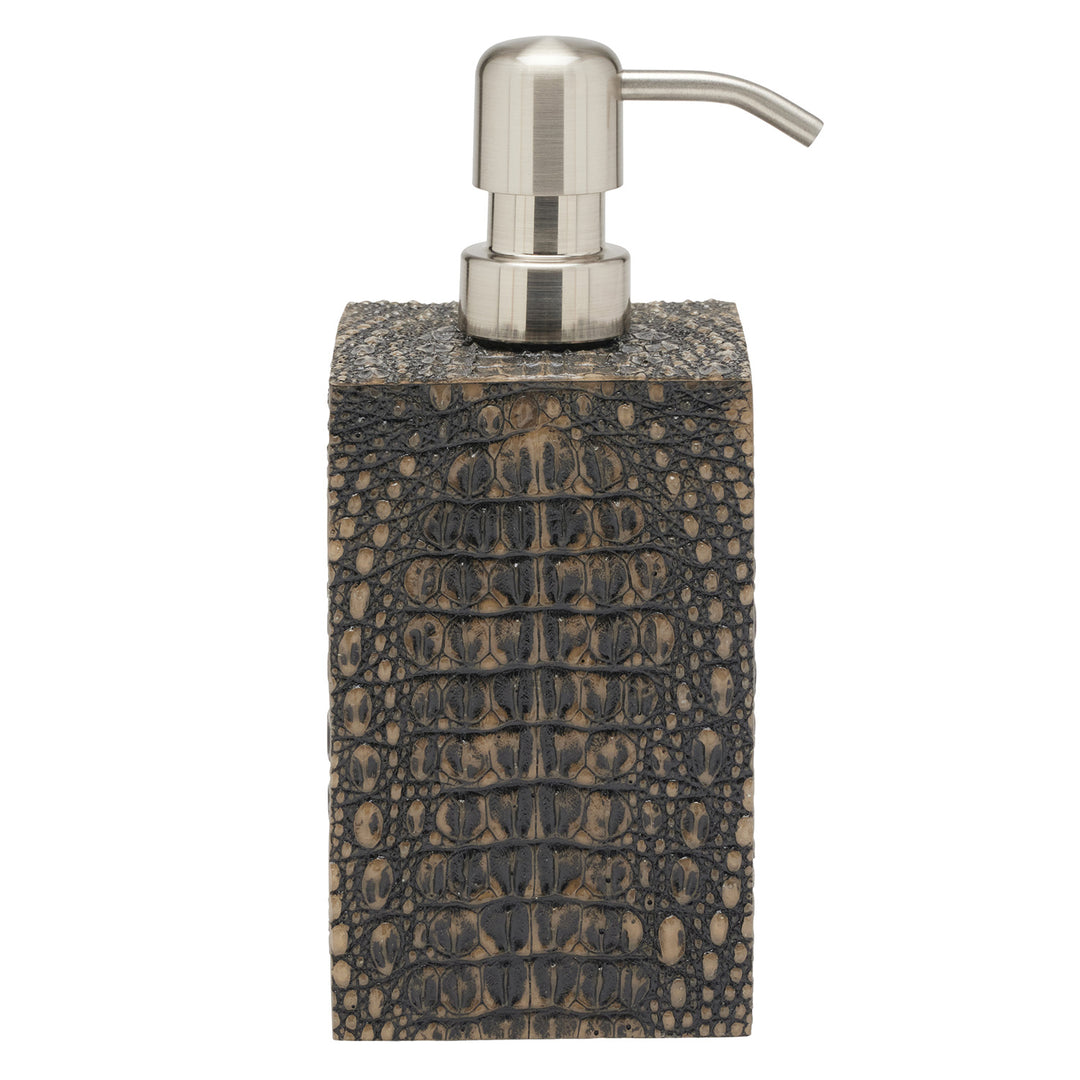 Hawen Faux Crocodile Soap Dispenser (Dark Mushroom)