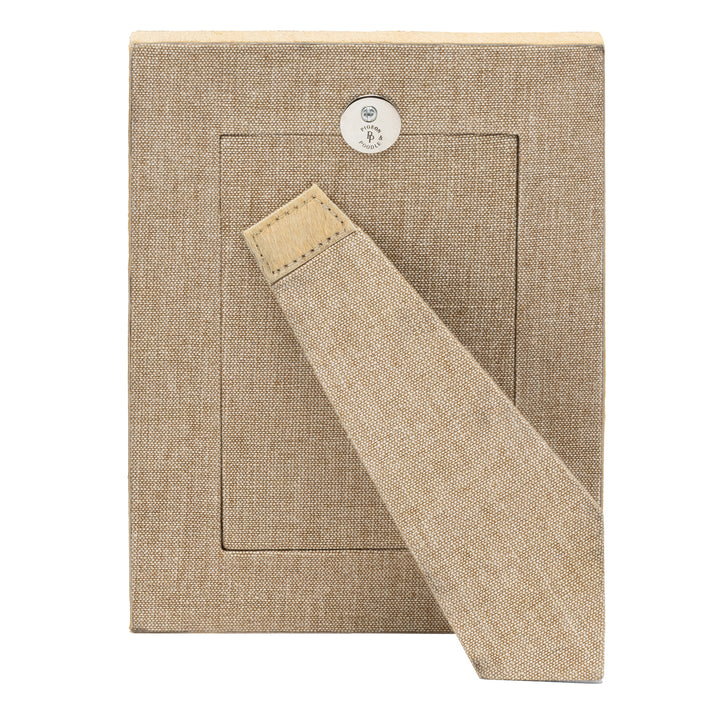 Helos Hair-On-Hide Picture Frames (Beige/Dark Brown)