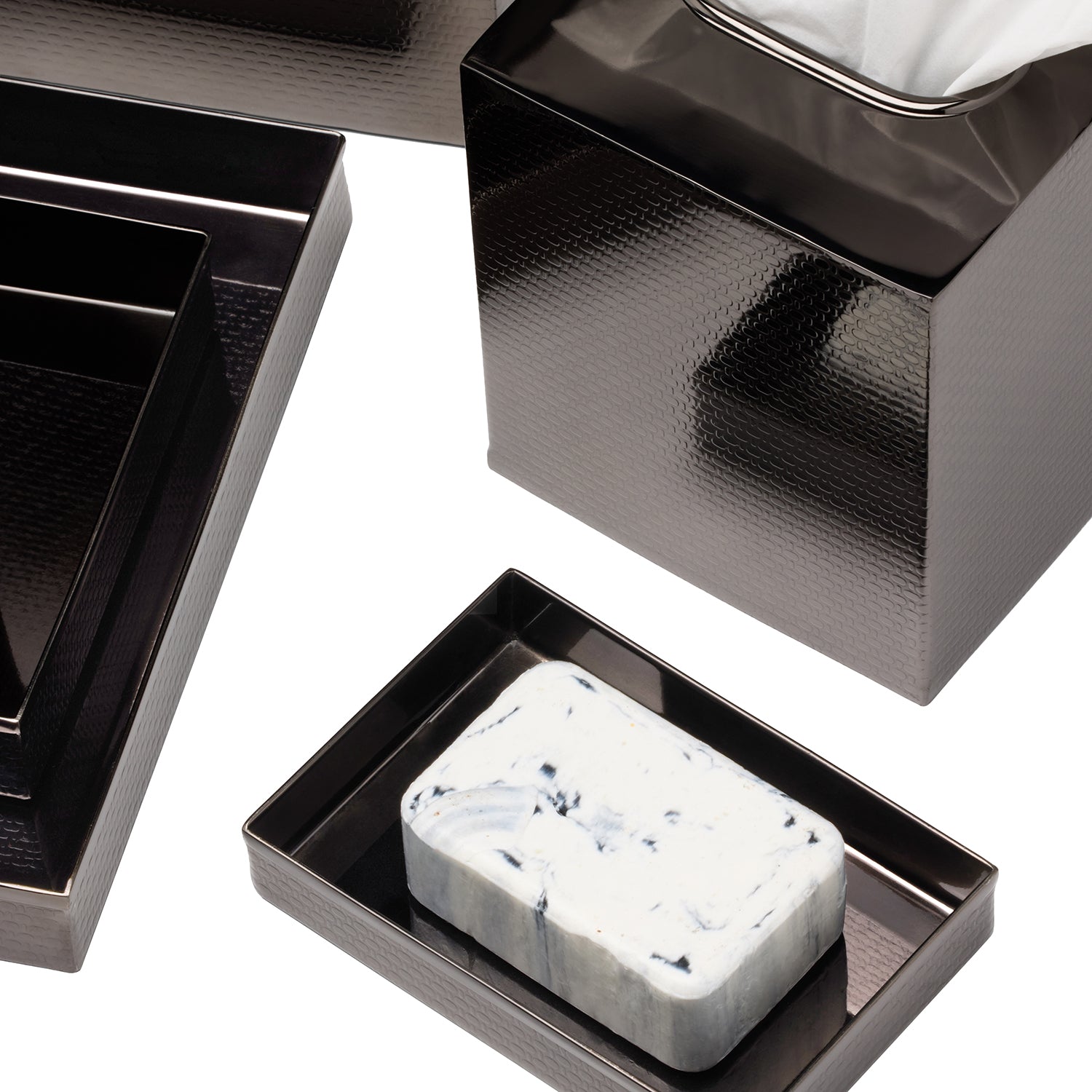 Ingram Textured Stainless Steel Bathroom Accessories - Thumbnail 2