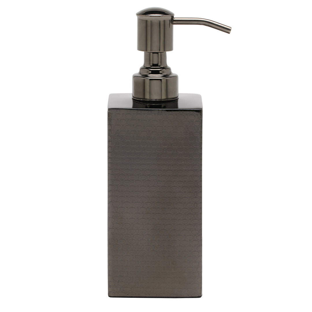 Ingram Textured Stainless Steel Soap Dispenser (Black Nickel)