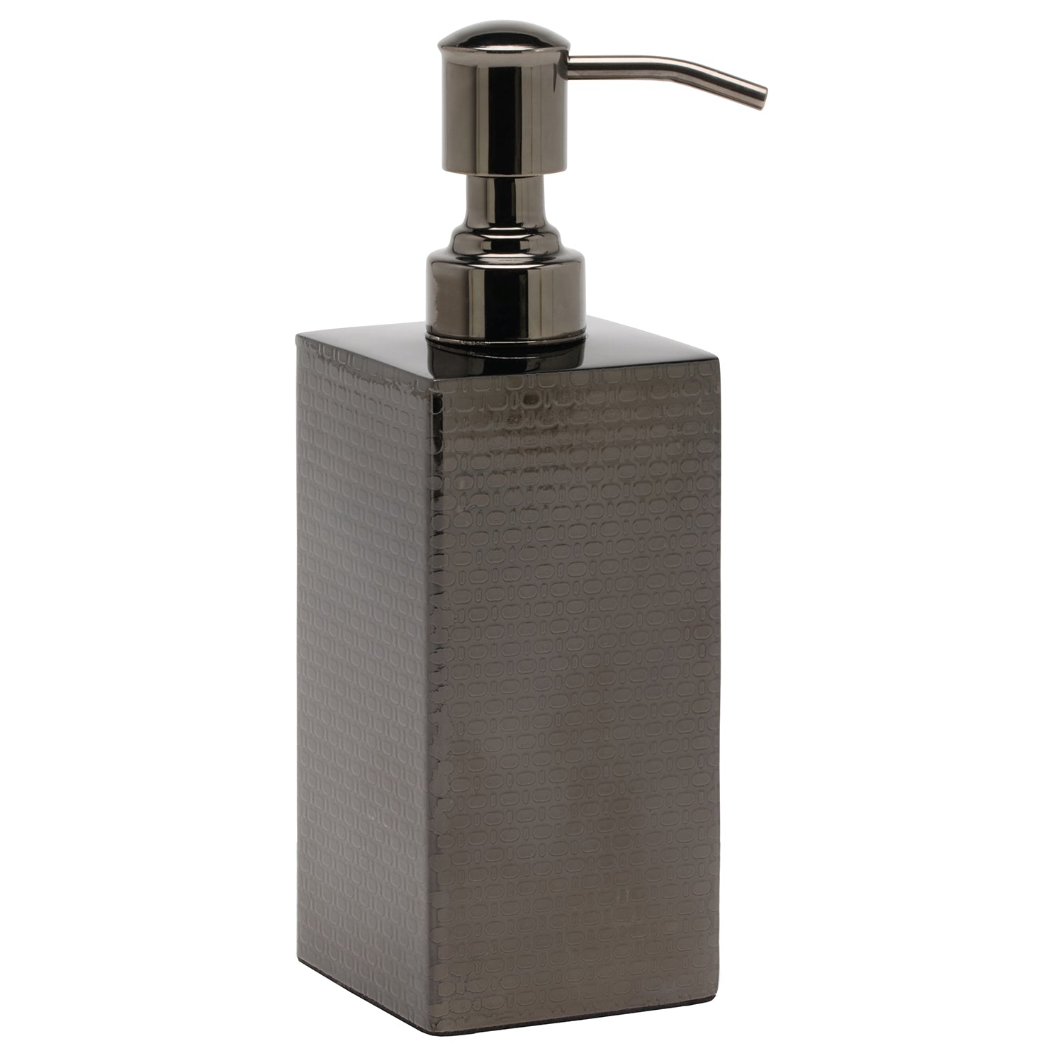 Ingram Textured Stainless Steel Soap Dispenser (Black Nickel)