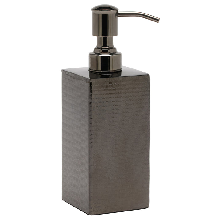 Ingram Textured Stainless Steel Soap Dispenser (Black Nickel)