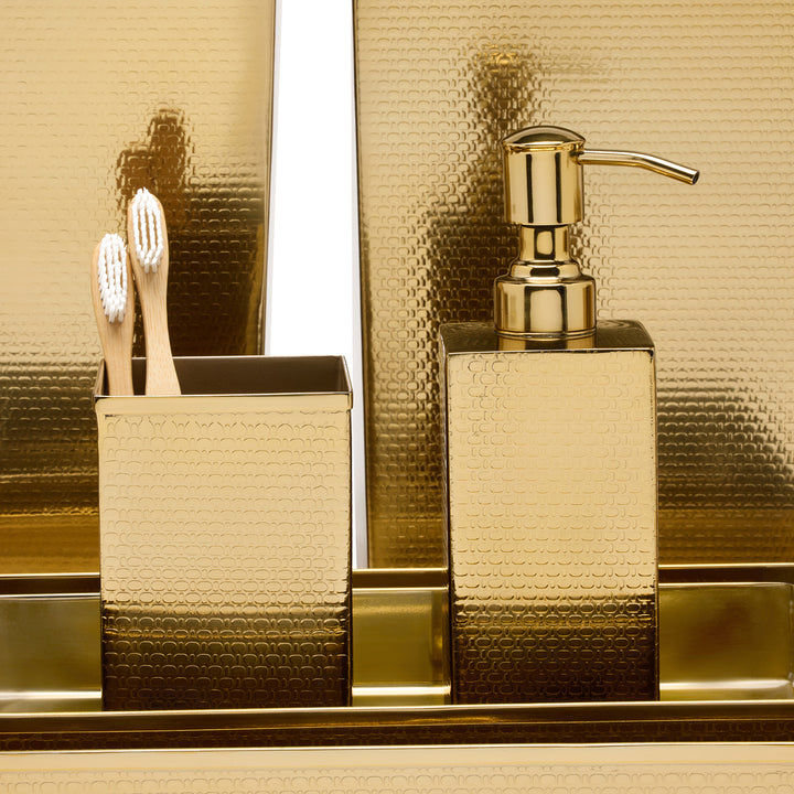 Ingram Textured Stainless Steel Bathroom Accessories (Shiny Gold)