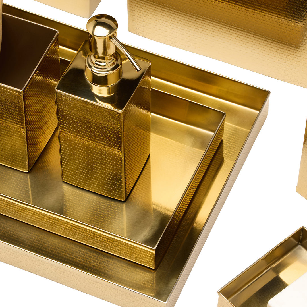 Ingram Textured Stainless Steel Bathroom Accessories (Shiny Gold)