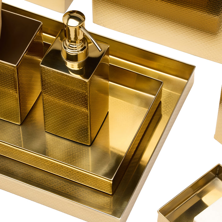 Ingram Textured Stainless Steel Bathroom Accessories (Shiny Gold)