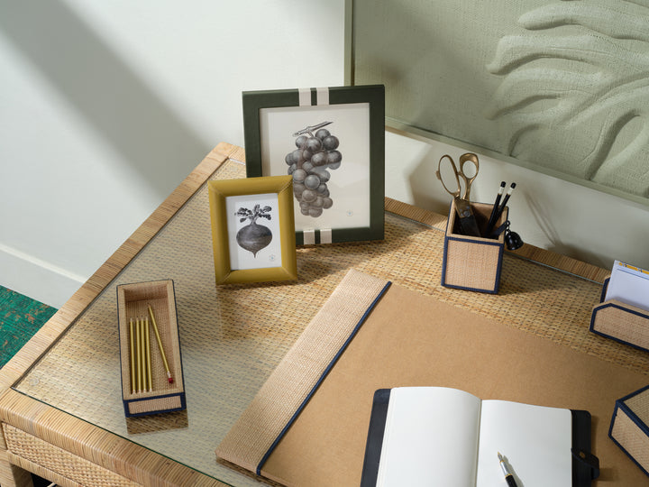 Eton Full-Grain Leather Picture Frames (Dark Olive)