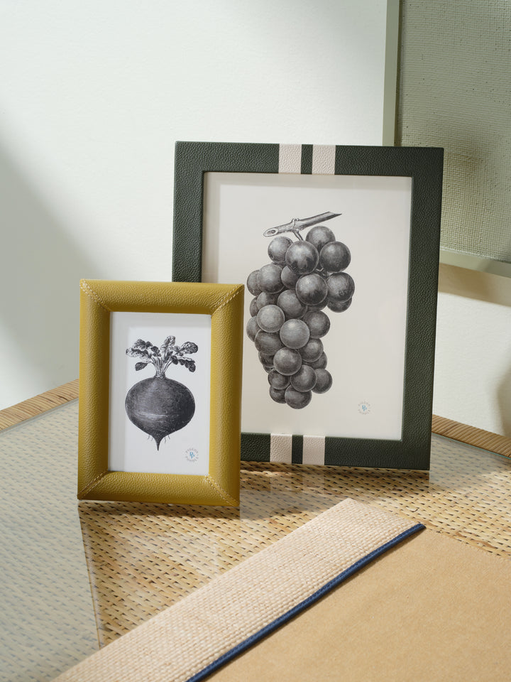 Eton Full-Grain Leather Picture Frames (Dark Olive)
