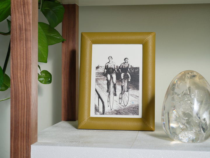 Eton Full-Grain Leather Picture Frames (Dark Olive)