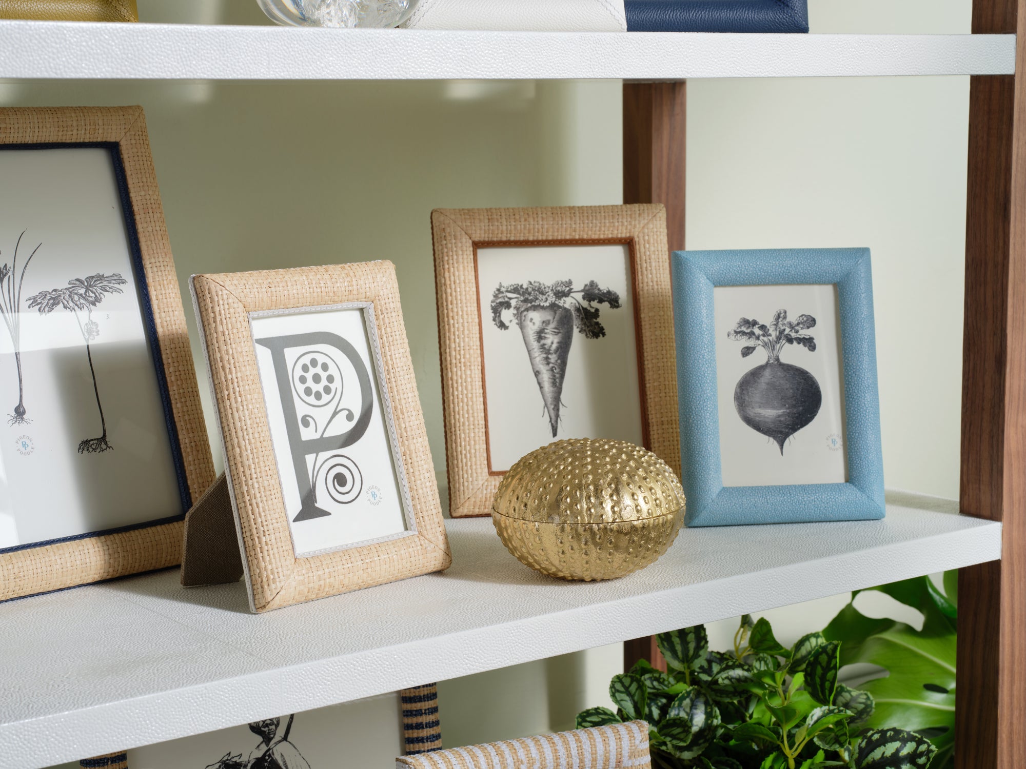 Hanford Natural Raffia/Saddle Leather Picture Frame – Hudson & Vine