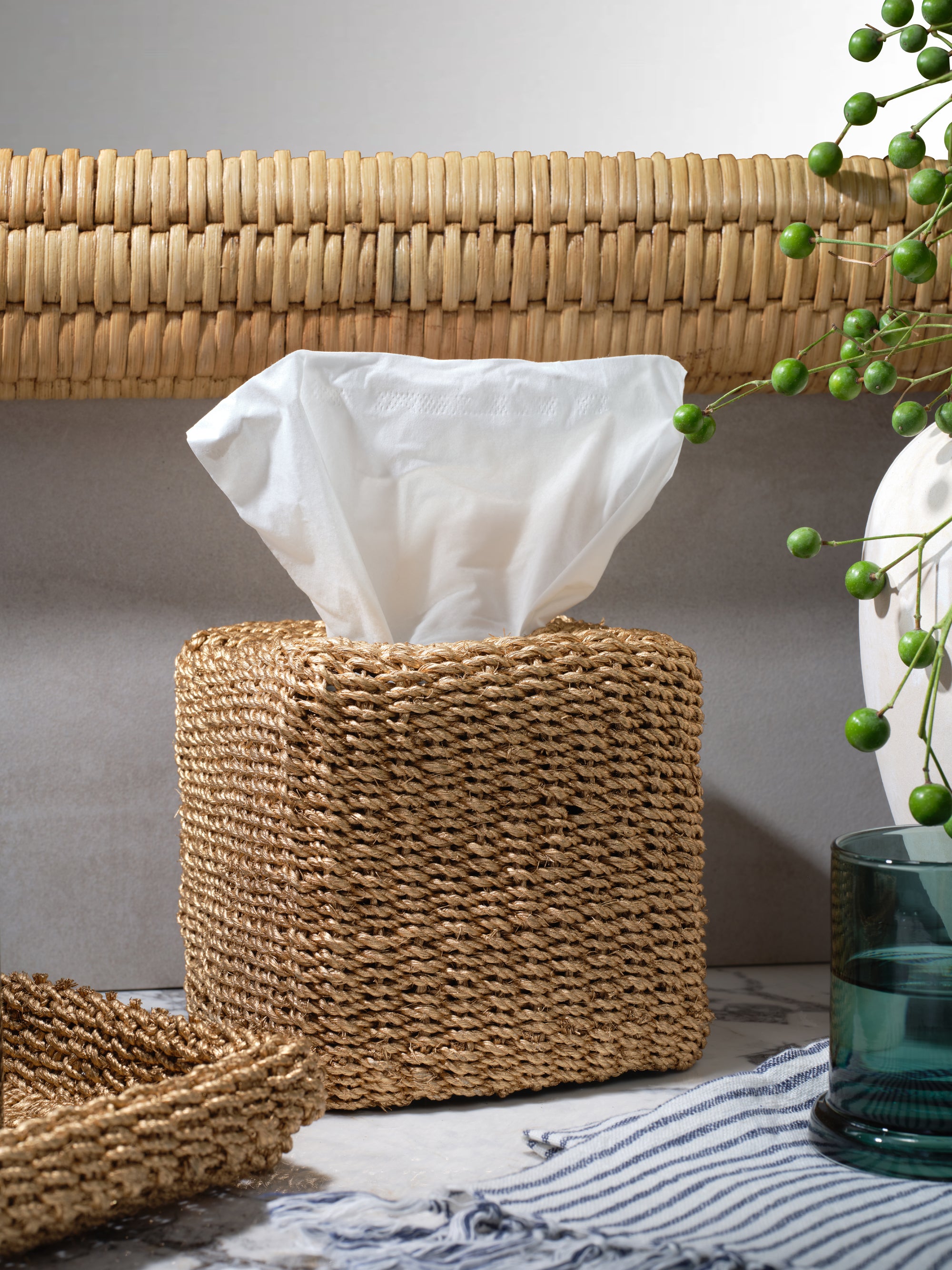 Chelston Abaca Square Tissue Box - Thumbnail 5