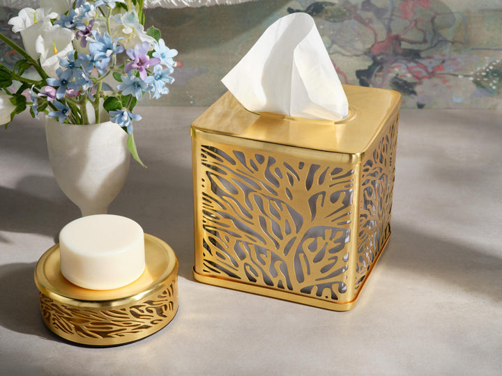 Lynn Stainless Steel/Glass Bathroom Accessories (Matte Gold)