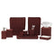 Kardia Rattan Bathroom Accessories (Bordeaux Red)