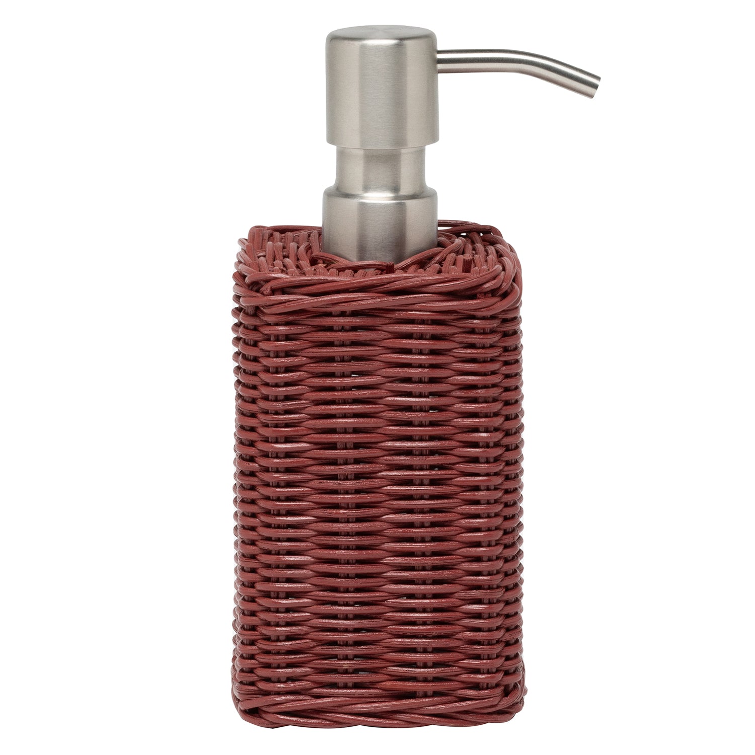 Kardia Rattan Soap Dispenser (Bordeaux Red)