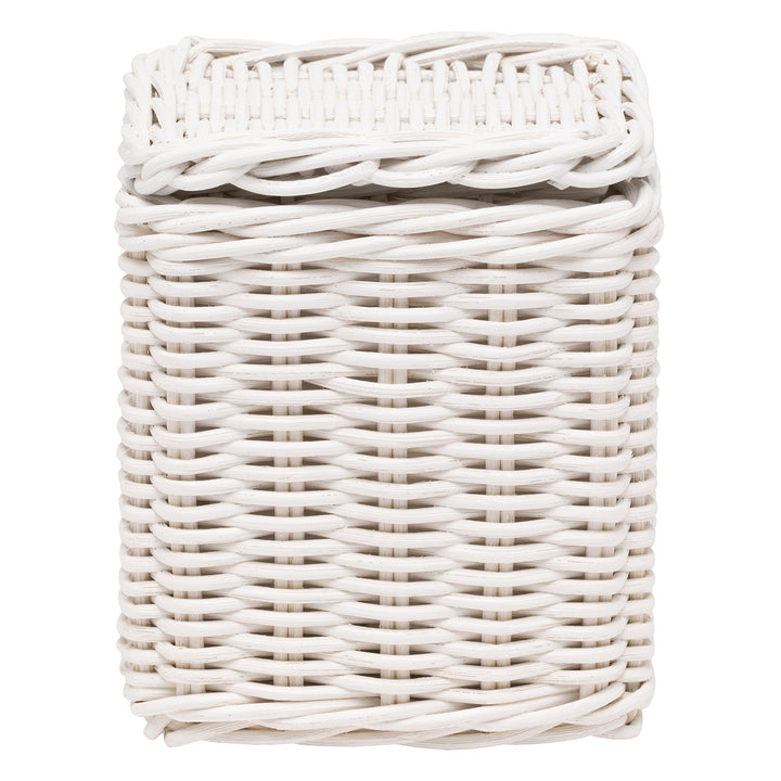 Kardia Rattan Bathroom Accessories (Cotton White) - Hudson & Vine