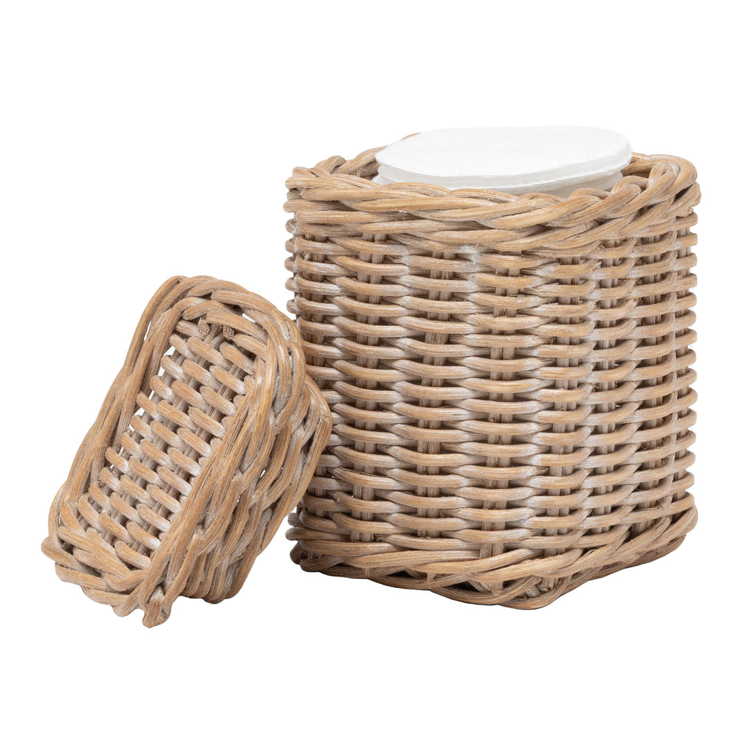 Kardia Rattan Bathroom Accessories (Mocha Whitewashed)