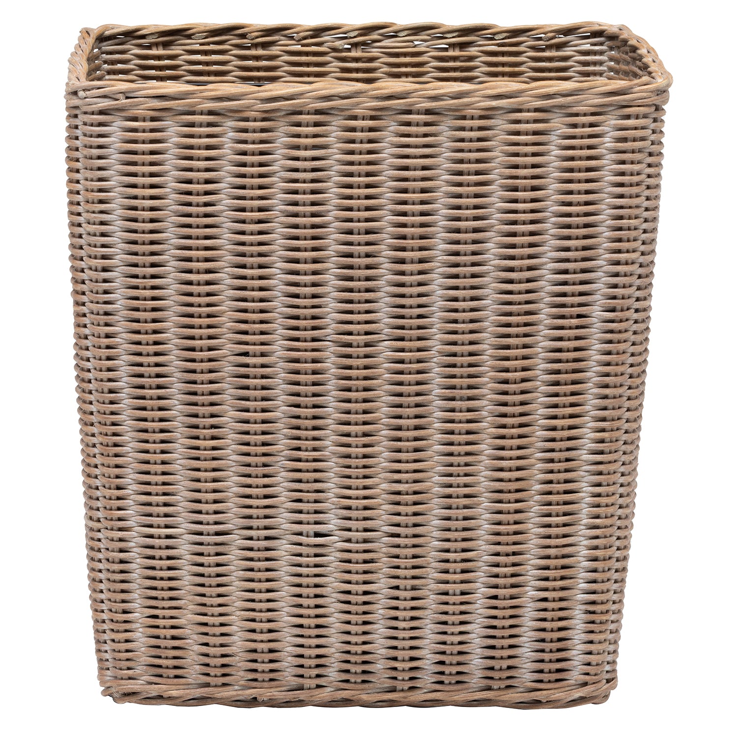 Kardia Rattan Rectangular Wastebasket - Thumbnail 2