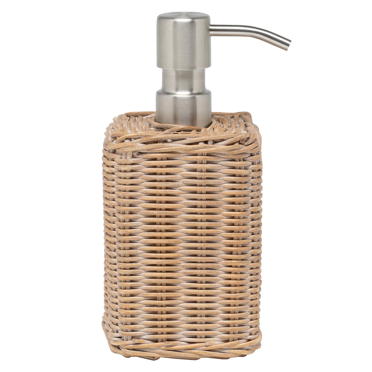 Kardia Rattan Soap Dispenser (Mocha Whitewashed)
