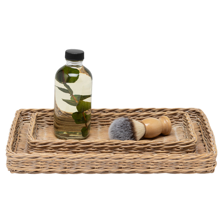Kardia Rattan Bathroom Accessories (Mocha Whitewashed)