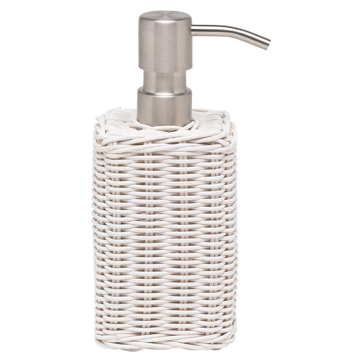 Kardia Rattan Soap Dispenser (Cotton White) - Hudson & Vine